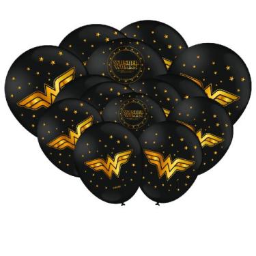 Imagem de 25 Bexigas balão n9 Decoração MULHER MARAVILHA LUXO festa - FESTCOLLOR