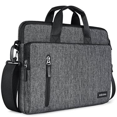 Imagem de KIZUNA Bolsa para laptop de 15,6 polegadas bolsa carteiro de ombro de computador manga resistente à água para MacBook Pro de 16 polegadas HP EliteBook 755 G5/15,6 polegadas Lenovo Yoga 730/Dell XPS 15/Ideapad 330S/LG gram 15