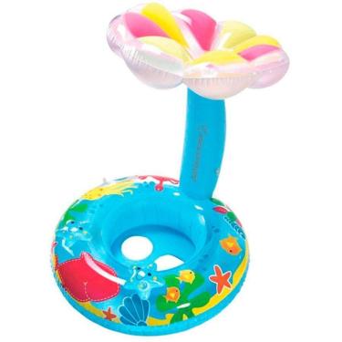 Imagem de Boia Gold Sports Cogumelo Infantil Bebê e Criança Com Sombreiro Protege Do Sol e Assento-Unissex