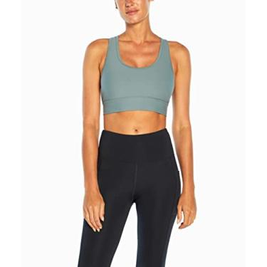 Imagem de Jessica Simpson Sutiã esportivo feminino de alto impacto Mackenzie, Trooper, M