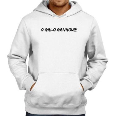 Imagem de Moletom O GALO GANHOU!!! - Foca na Moda, Branco, GG