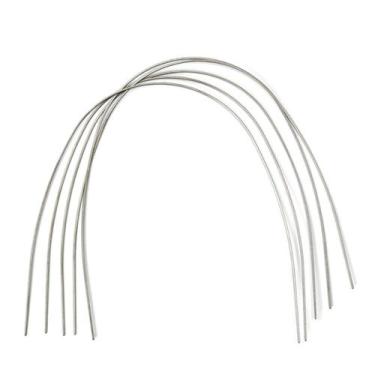 Imagem de 10 Fios Arco Aço Ferrinho de Aparelho Ortodôntico Prata Niti Tradicion