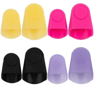 Imagem de Kit protetor bucal de silicone com 8 peças Yootones para clarinete/saxofone alto e saxofone soprano, 2 tamanhos