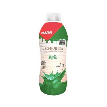 Imagem de Cobertura p/ sorvete menta marvi c/ 1 kg