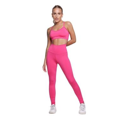 Imagem de Conjunto Top Alça Fina e Calça Suplex Bella Fiore Roupa Para Academia Treino Moda Fitness-Feminino