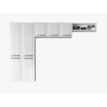 Imagem de Cozinha Compacta 3 Peças Aço Rose 07 Portas - Rede Móveis