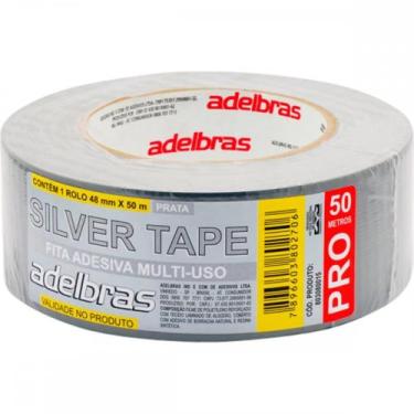 Imagem de Fita Silver Tape Adelbras Cinza 48Mmx50M