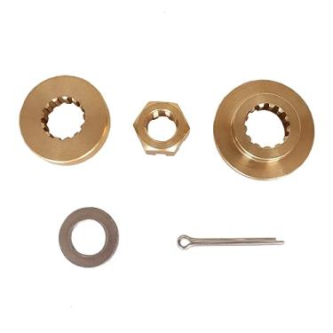 Imagem de Motor de barco 670-45997-10 670-45997-01/02 espaçador de hélice 18-73914, espaçador de hélice 663-45987-02 663-45987-01, 92990-16200 arruela lisa, 90171-11 6011 Castle Nut, 91490-30025 PIN Cotter para