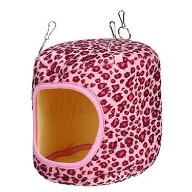 Imagem de Rede de Algodão para Animais de Estimação para Pequenos Animais Ideais para Esquilos e Porquinhos -da -índia (Leopardo rosa)