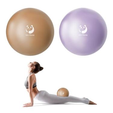 Imagem de Slim Panda Bola de Pilates, pequena bola de exercícios de 22 cm, mini bola de ioga anti-explosão para estabilidade, treino, barra, força do núcleo, fisioterapia, equilíbrio, alongamento