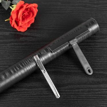 Imagem de Papel de contato de madeira com ferramentas, papel de parede preto descascar e colar engrossado não rasga envoltório de vinil, capa de papel de parede de grão de madeira falsa autoadesivo armários