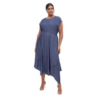 Imagem de City Chic Vestido jeans escuro Hampstead Plus Size, Jeans escuro, 52