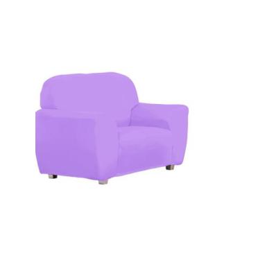 Imagem de Capa De Sofá Para 2 Lugares Coladinha Liso Para sua Sala - M.A Enxovai