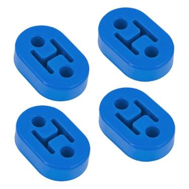 Imagem de Mandark 4 peças cabide de escape de borracha para carro, 2 furos ajustáveis auto cauda tubo silenciador montagem bucha isolador, sistema de escapamento do veículo, acessórios de suporte de