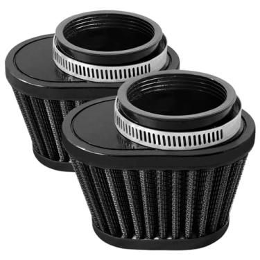 Imagem de Tongze Filtro de ar de 60 mm: filtro de respirador de ar de alto desempenho para motocicleta com tela de filtro duplo universal serve para ATV/Dirt Pit Bike/Mini Bikr/Go Kart/Scooter