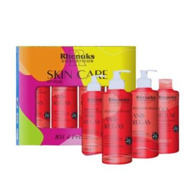 Imagem de KIT Skincare Anti Rugas EFEITO BOTOX Completo Rhenuks , 4 ITENS