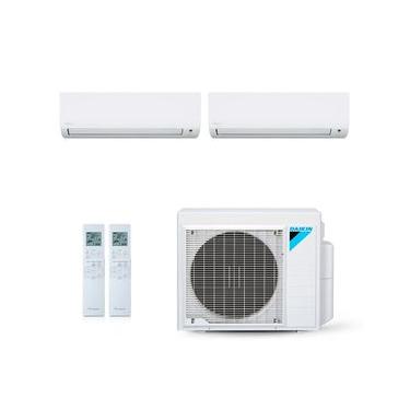 Imagem de Ar-Condicionado Multi Split Inverter Daikin 18.000 BTUs (1x Evap HW 9.000 + 1x Evap HW 12.000) Quente/Frio 220V