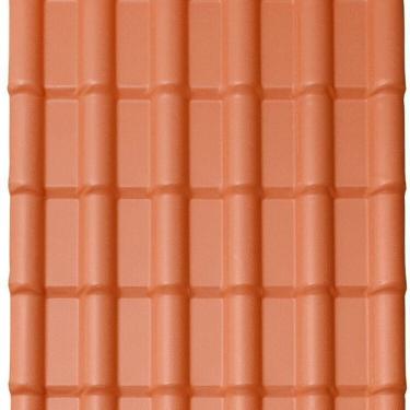 Imagem de Kit com 10 Telhas Pvc Colonial 2,42m X 0,88m X 1,7mm 6 Ondas Lux Telhas Ceramica