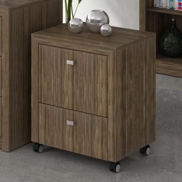 Imagem de Gaveteiro de Escritório p/Pasta Suspensa com 2 gavetas e Rodizío ME411