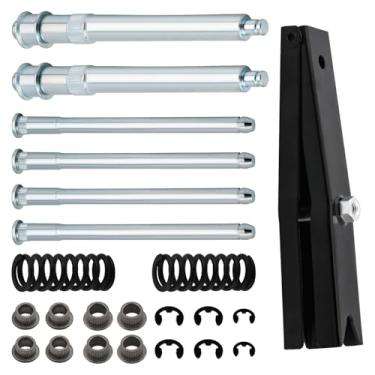 Imagem de LLPTA - Kit de bucha e pino de dobradiça de porta - Compatível com 1988-2002 C1500/C2500/C3500/K1500/K2500/K3500 Suburban Tahoe Yukon Escalade - com ferramenta de mola e compressor - Substitui 38416
