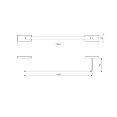 Imagem de Porta Toalha Perflex Dom Rosê Fosco
