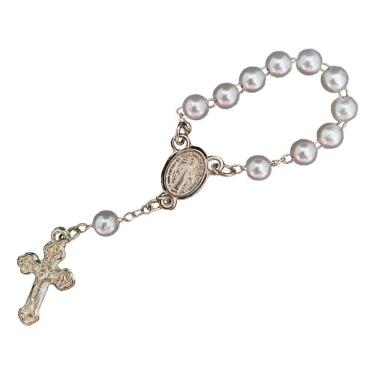 Imagem de 50 Mini Tercinho Pérola Dezena Terço Lembrancinha Perolado