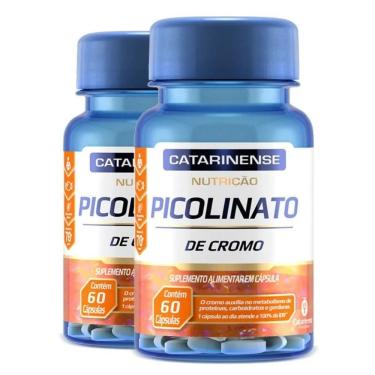 Imagem de Kit 2 Picolinato De Cromo Catarinense Pharma 60 Cápsulas