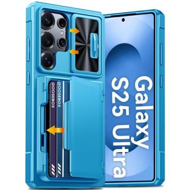 Imagem de Capa para celular GooseBox S25 Ultra 6,9", carteira, capa de câmera RF