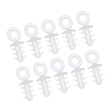 Imagem de Tampas de bola de espuma, extremidade pendente, 200 peças, acessório de bolas criativas, design pontiagudo, diâmetro 1,8 x 0,8 cm, suporte de ornamentos para decoração de Natal