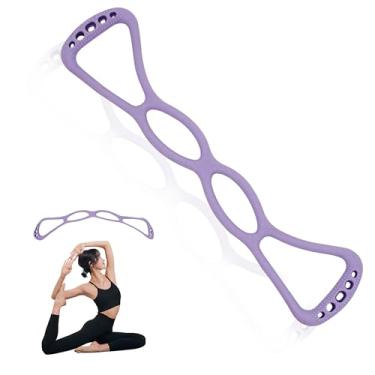 Imagem de VKSG 4 anéis elásticos ajustáveis de resistência para malhar, caminhar em casa, exercícios elásticos para mulheres e homens, fitness, ioga, pilates - antiderrapante, borracha durável, uso em casa