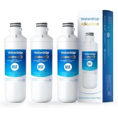 Imagem de Waterdrop Alkaline LT1000PC ADQ747935 Substituição para filtro de água de geladeira LG® LT1000P®/PC/PCS ThinQ®, LFXS26973S, LMXS28626S, LMWS27626S, LFXS28596S, LFXS26596S, Enhance PH, 3 filtros