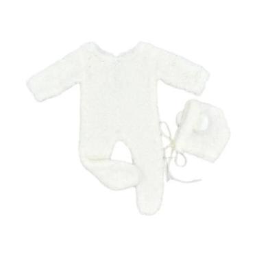 Imagem de Acessórios Para Fotografia De Bebê Recém-Nascido Unissex: Macacão Com 