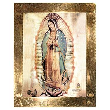 Imagem de Pôster de impressão de arte de parede religiosa com imagem de Our Lady Of Guadalupe