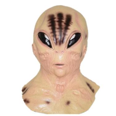 Imagem de Capacete Alien Bald Man Latex, máscara facial completa, cosplay de fes