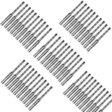 Imagem de Kit com 50 Unidades da Broca com Wídea para Concreto 6 mm x 110 mm SDS