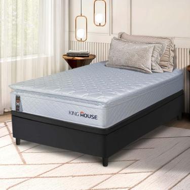 Imagem de Cama Box Baú Luanda Espuma D28 Solteiro 88x188 King House
