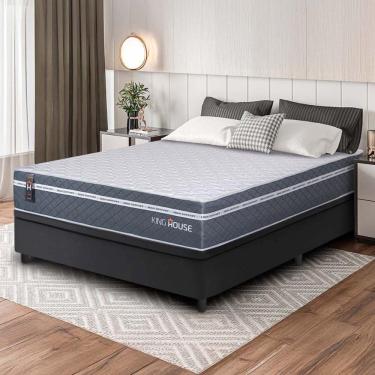 Imagem de Cama Box Baú Cairo Molas Ensacadas Casal 138x188 King House