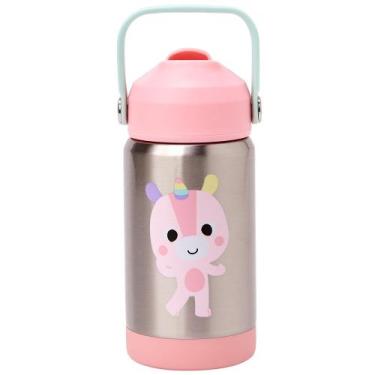 Imagem de Copo Térmico Buba Zoo Unicórnio 360ml Parede Dupla Canudo Silicone