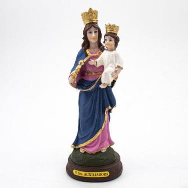 Imagem de Imagem Nossa Senhora Auxiliadora Resina 15 cm - Amém Decoração Religio