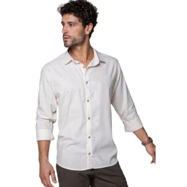 Imagem de Camisa Linho Manga Longa Bege - Garm, M