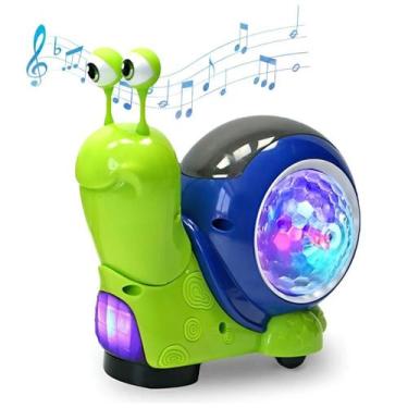Imagem de Caracol Musical c/ luzes engatinhante interativo infantil - Toy king, 