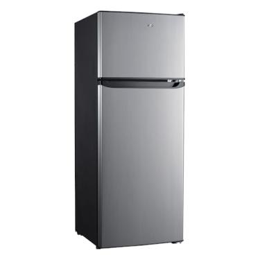 Imagem de Geladeira Refrigerador HQ Defrost 230 Litros Preto/Inox HQ-230RDF 220V