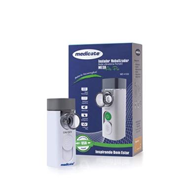 Imagem de Inalador Rede Vibratória Com Bateria Air Pro - MD4100, Medicate, Branco