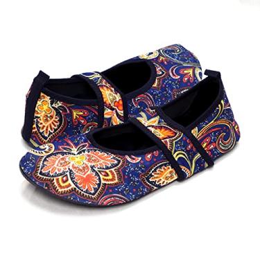 Imagem de Nufoot Futsole feminino, melhores sapatilhas macias, esporte dobrável e flexível, exercício, ioga ou viagem, sapatos de dança, rosa, grande