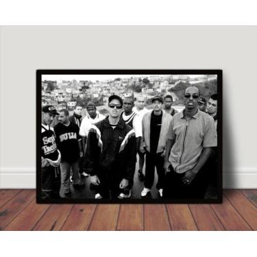 Imagem de Quadro Decorativo Hip Hop Rap Foto Racionais Mcs 42x29cm - Fanarte