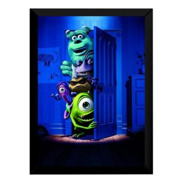 Imagem de Quadro Filme Monstros S.a. Poster Moldurado - Fanarte