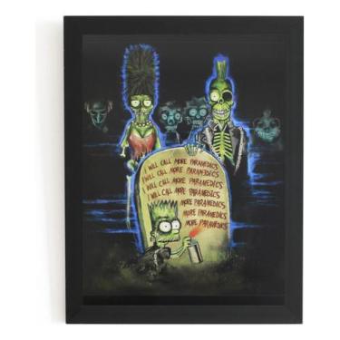 Imagem de Quadro Os Simpsons Mortos Vivos Arte Poster Moldurado - Fanarte
