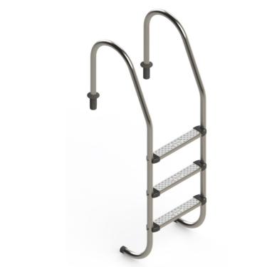 Imagem de Escada Para Piscina Com 3 Degraus Em Aço Inox