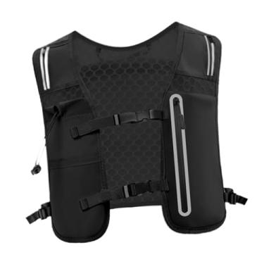 Imagem de oshhni Colete de corrida para mulheres e homens, mochila de hidratação leve de grande capacidade de 4 litros para corrida, ciclismo, corrida, caminhada, Preto