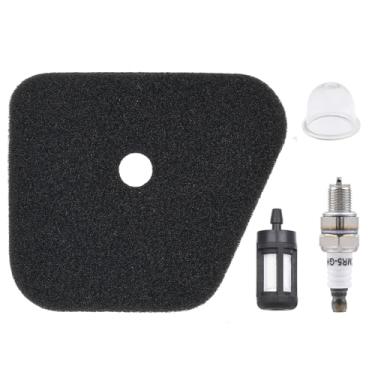 Imagem de NIMTEK Filtro de ar Spark Plug Filtro de combustível Primer lâmpada para STIHL FS87 FS90 FS100 FS110 HT100 HT101 HL100 HL90 FC95 FC90 FC110 FC100 KM90 KM100 4180 120 0604 Aparador